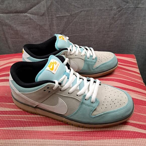 Nike SB Dunk Low Pro 304292-410 2014 Gulf Of Mexico Size 12 Men Glacier Ice/Whit - Picture 3 of 15